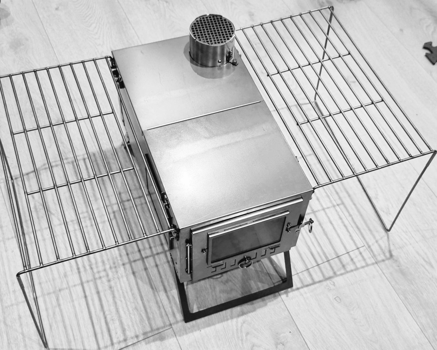 NORTENT Ultralight Titanium Tent Stove Exclusive Side Shelf & Grill