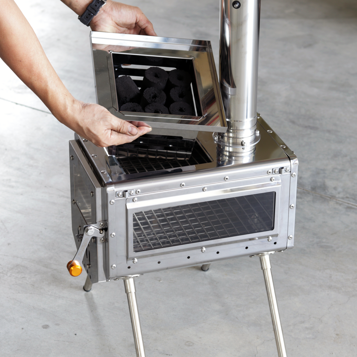 Charcoal basket for WTS BBQ model