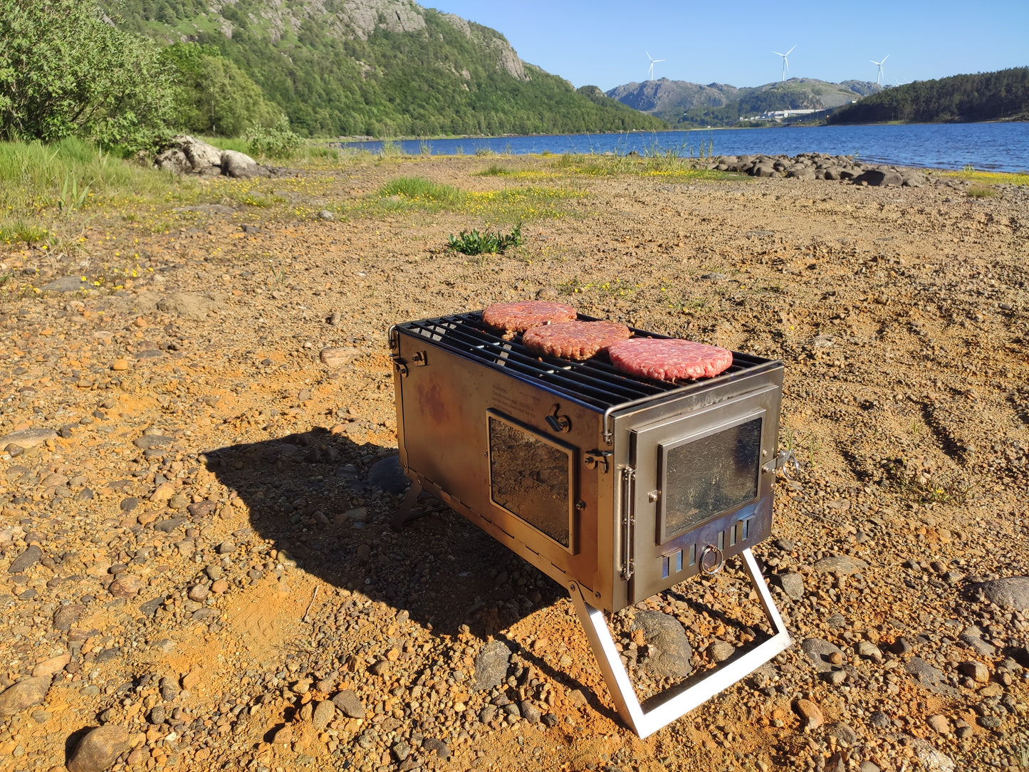 NORTENT Ultralight Titanium Tent Stove Exclusive Side Shelf & Grill