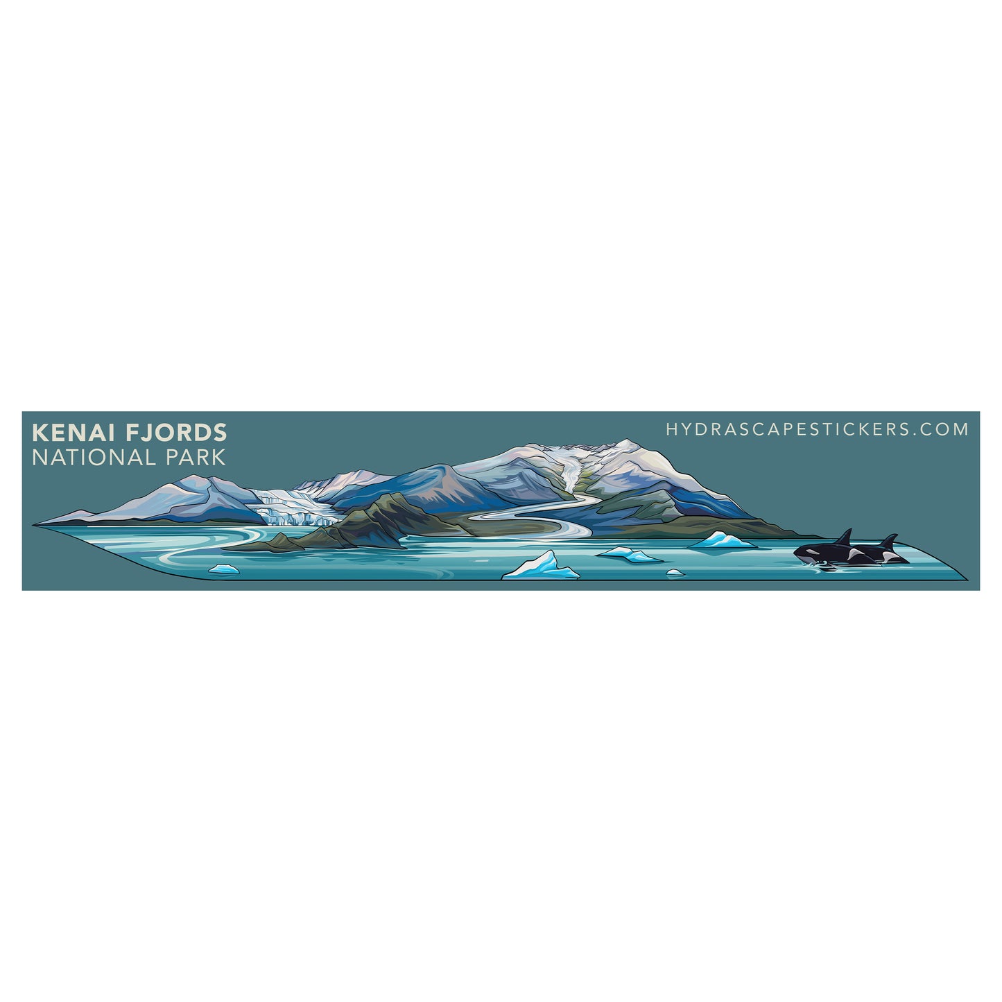 Hydrascape Stickers Alaska Kenai Fjords National Park Miniscape Sticker®