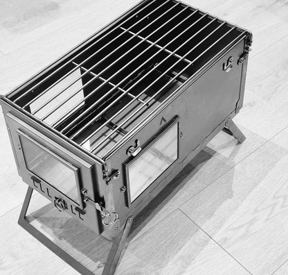 NORTENT Ultralight Titanium Tent Stove Exclusive Side Shelf &amp; Grill