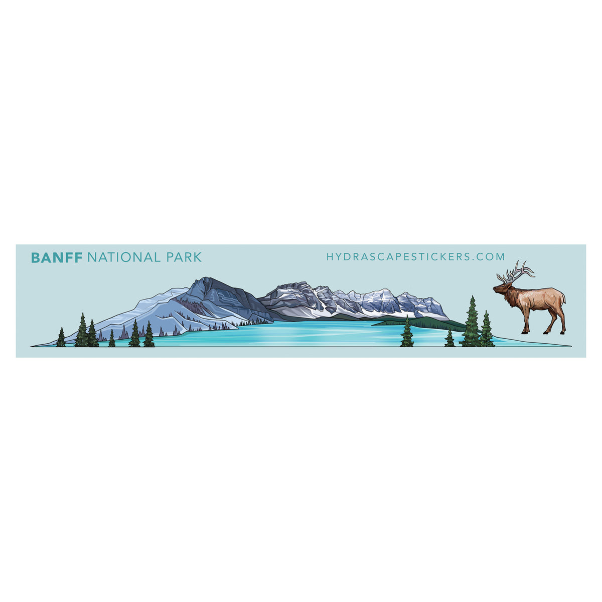 Hydrascape Stickers Banff National Park Miniscape Sticker – Ablaze