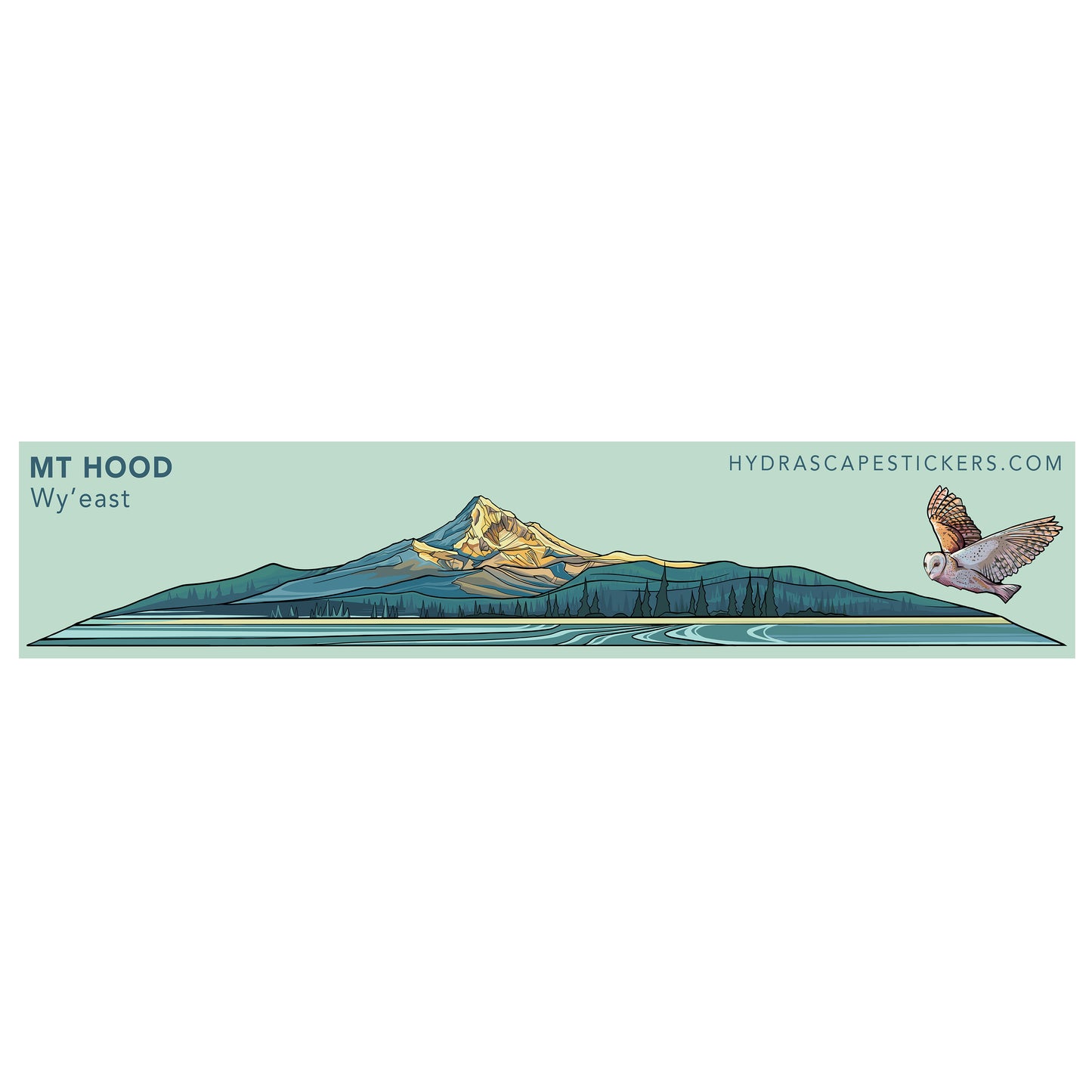 Hydrascape Stickers Mt. Hood Miniscape Sticker