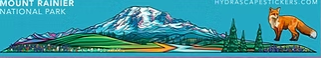 Hydrascape Stickers Mount Rainier National Park