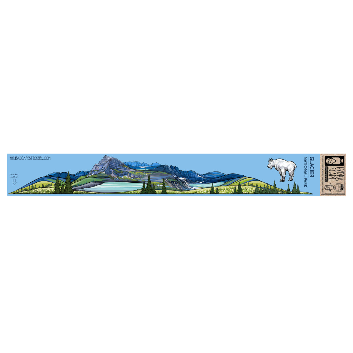 Hydrascape Stickers Glacier National Park Infinity Sticker – Ablaze